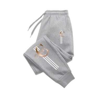 Imagem de Calças De Moletom Masculinas Estampadas De Alta Qualidade Para Esporte