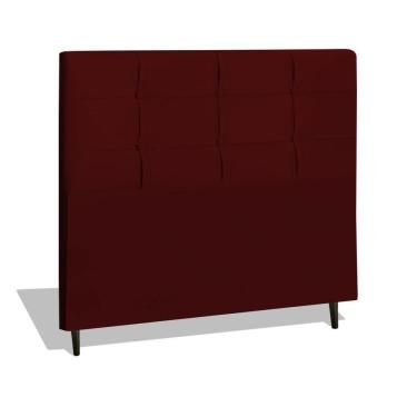 Imagem de Cabeceira Estofada Box Casal Queen Size Encosto Para Cama Hylux 164x126 Cm Marsala
