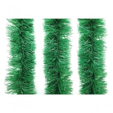 Imagem de Kit 3 Festão De Natal Verde Opaco 9cm X 2m Total 6 Metros