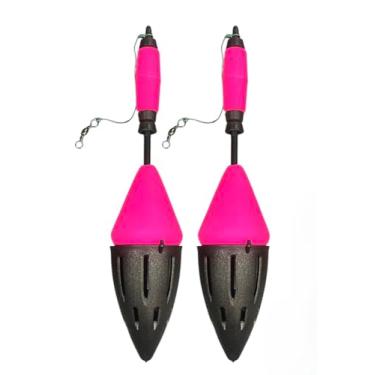 Imagem de Boia de Pesca Cascavel Profissional com Chumbo Integrado, Acabamento Fosco Antirreflexo e Alta Durabilidade, Ideal para Iscas Pequenas, Menos Arrasto e Maior Eficiência na Fisgada (Pink)