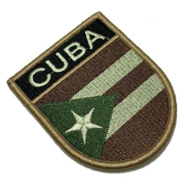 Imagem de BP0010EV03 Bandeira Cuba Patch Bordado Fecho Contato - BR44