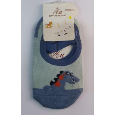 Imagem de Meia Sapatilha Pilates Infantil menino com Estampas Antiderrapante han