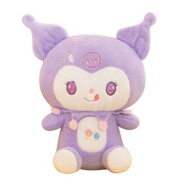 Imagem de Brinquedo de boneca de pelúcia roxo Kuromi 50cm Soft Sanrio para crian