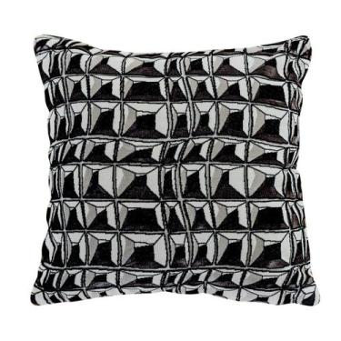 Imagem de Conjunto de fronhas de algodão jacquard preto e branco de luxo - yiwei