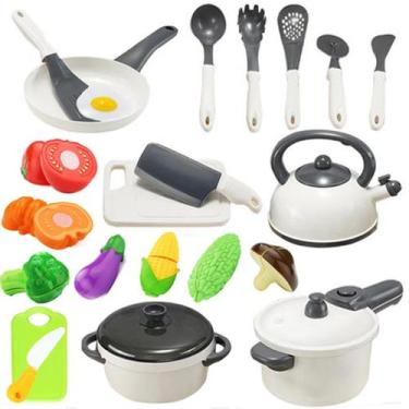 Imagem de Brinquedos de cozinha Pretend Play Cute Stone Kids com utensílios de c