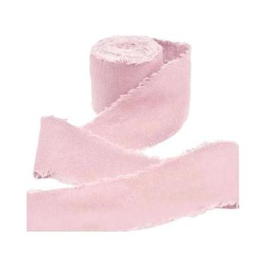 Imagem de Fita De Algodão E Linho Com Bordas Desfiadas, 4CMx5M, Para Convites De