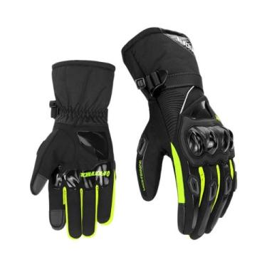 Imagem de Luvas De Motocicleta Impermeáveis Para Homens, Luvas De Inverno Com Te