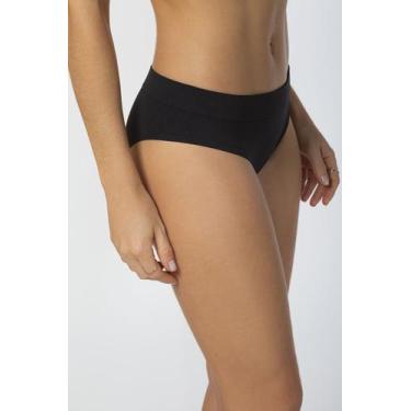 Imagem de Calcinha Cavada Básica Loba Lupo sem Costura - 40300-001, M, Preto, Fe