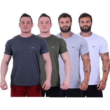 Imagem de Kit 4 Camiseta Tradicional Masculina MXD Concei Grife Básico Cor:;Tamanho:G;Gênero:Masc...