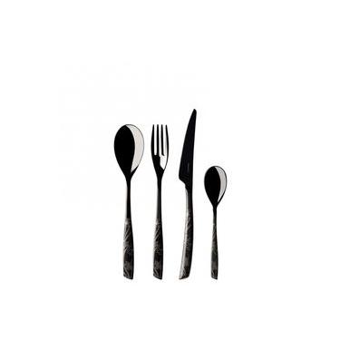 Imagem de FAQUEIRO BUGATTI 24 PEÇAS LADY BLACK BRILHANTE DECORADO IBDLD-FAQ24