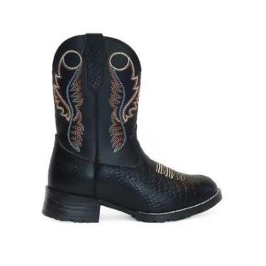 Imagem de Bota Texana Infantil Cano Alto Country Confortável Pampa-Masculino