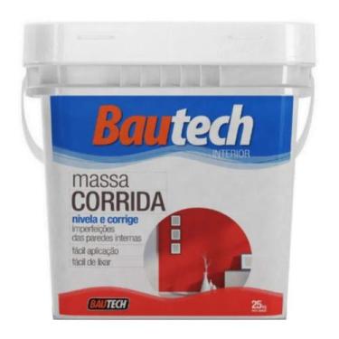 Imagem de Massa Corrida PVA Branco 25 kg Bautech Para Paredes Internas