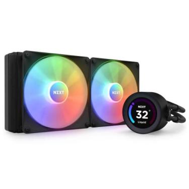 Imagem de Water Cooler NZXT Kraken Elite 280, RGB, 280mm, AMD/Intel, Preto - RL-