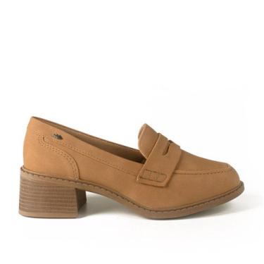 Imagem de Sapato Mocassim Dakota Salto Pequeno, Caramelo, 38