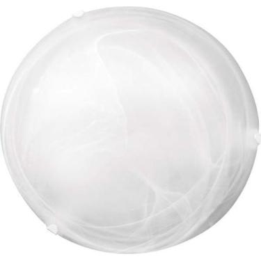 Imagem de Kit 2 Plafon Redondo Laguna 30cm Vidro Murano 2Xe27 Branca - TASCHIBRA