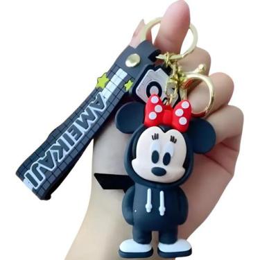 Imagem de Chaveiro 3d Minnie Hip Hop Personagem Disney Coleção Chave Carro Bolsa