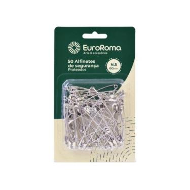 Imagem de Alfinete Seguranca Metal 50pc N.5 - EuroRoma, Unico