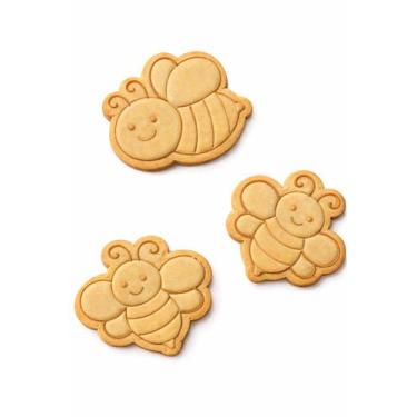 Imagem de Cortadores de Biscoito Abelhas Kit com 3 Unidades - Impressao 3D