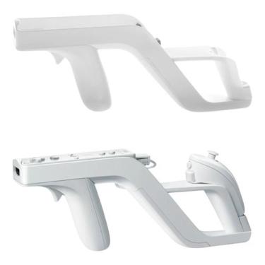 Imagem de Suporte Zapper Grip Pistola Arma Para Nintendo Wii Branca - TechBrasil