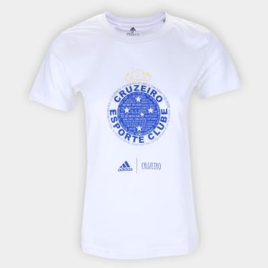 Imagem de Camiseta Cruzeiro Adidas Blank Feminina-Feminino
