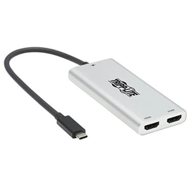 Imagem de Tripp Lite Adaptador Thunderbolt 3 para HDMI de monitor duplo (M/2xF), vídeo 4K @ 60Hz (4:4:4), HDCP 2.2, compatível com Windows e macOS, garantia de 3 anos (MTB3-002-HD)