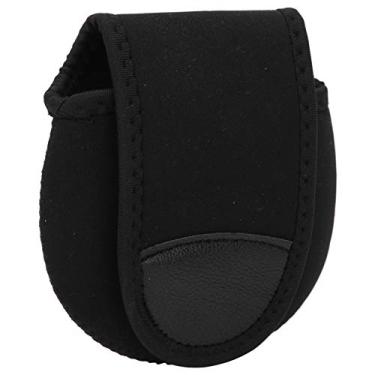 Imagem de RiToEasysports Capa protetora para roda de pesca, capa de molinete giratório impermeável e altamente elástica + bolsa de carretel de pesca com material de poliuretano