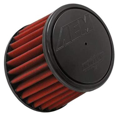 Imagem de AEM Filtro de ar universal DryFlow 21-2031D-HK: Redondo cônico; ID da flange de 76 mm; Altura de 127 mm; Base de 6 polegadas (152 mm); Parte superior de 5,125 polegadas (130 mm)
