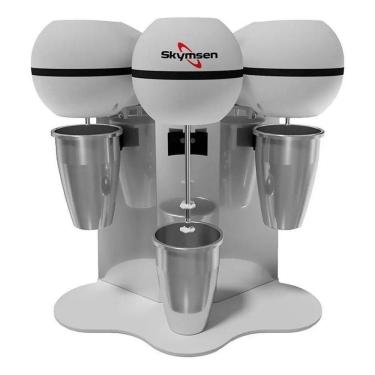 Imagem de Batedor De Milkshake Profissional 3 Hastes Copos Inox 220V