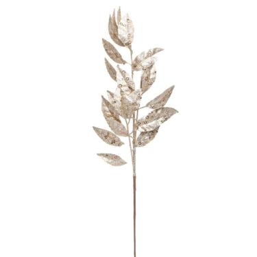 Imagem de Pick Galho Natalino C/folhs Nude/glitt 1un 65x8x2cm 1920053