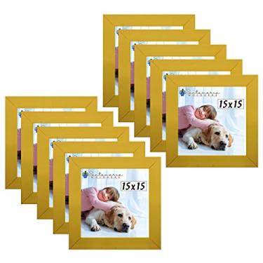 Imagem de Kit 10 Porta Retrado Molduras 15x15 Amarelo