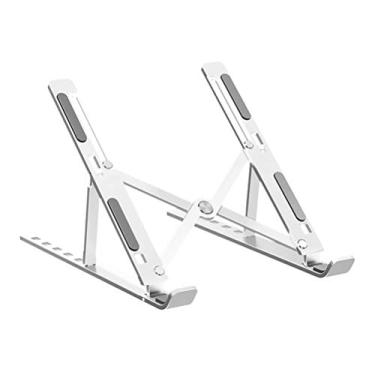Imagem de SOLUSTRE Suporte de resfriamento para notebook de liga de alumínio, suporte de mesa