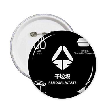 Imagem de Lixo seco, vaso, lixo, organização, pinos, distintivo, botão, emblema, acessórios, decoração, 5 peças