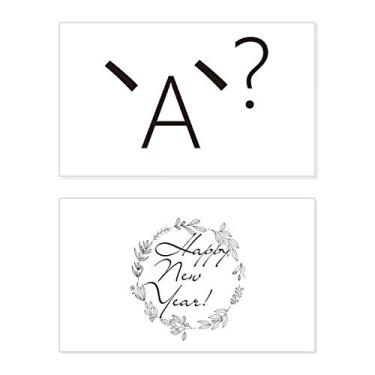 Imagem de Linda expressão enigmática rosto festival ano novo cartão felicitações mensagem presente abençoado