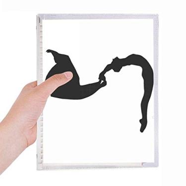 Imagem de Caderno esportivo de dança de arte, salto, folhas soltas, diário recarregável, papelaria