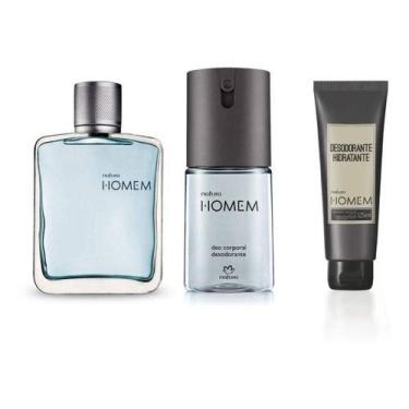 Imagem de Natura Kit Clássico Deo Colônia Masculino - Branco e Verde - 13 cm x 13 cm - 750g - EAN 0304066457489 - Colônia - Desodorante