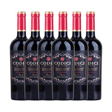 Imagem de Kit 6x Vinho Italiano Tinto Primitivo Puglia Codici IGT 2019