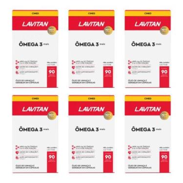 Imagem de Kit Com 6 Lavitan Omega 3 Mais Com 90 Capsulas Gelatinosas  Cimed