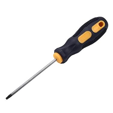 Imagem de Bettomshin Chave de fenda Torx, chave de fenda magnética T8 Security com eixo CR-V de 75 mm e cabo amarelo preto, 1 peça