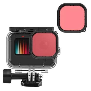 Imagem de Filtro Mergulho Vermelho Claro para GoPro 13/12/11/10 e 9 Black - Shoo