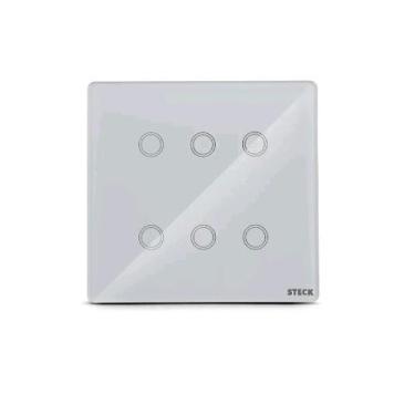 Imagem de Steck Smarteck Interruptor Inteligente 6 Módulos 4x4 Touch Branco