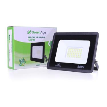 Imagem de Refletor Holofote LED SMD 50W IP66 Branco Quente - GreenAge