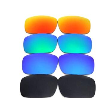 Imagem de GALAXYLENSE Lentes de reposição para Oakley Gascan de várias cores, ____Preto/Azul/Verde/Vermelho, regular