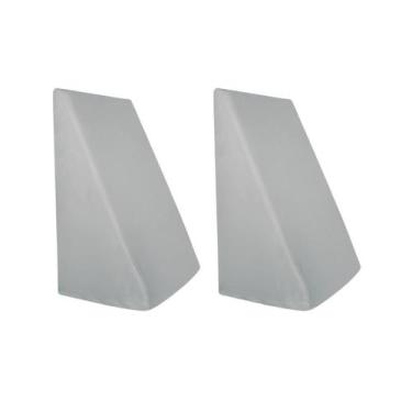 Imagem de Kit 2 Capas para Triângulo Malha 100% Algodão Cinza Arrumadinho Enxova