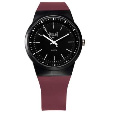 Imagem de Relógio Pulso Masculino Feminino Everlast Analógico E735, Vinho