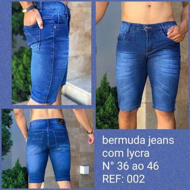 Imagem de Bermuda jeans denin premium masculina  - AW Moda Fashion, 36, Ref:002
