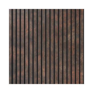 Imagem de Painel Ripado Laminado EVA Autocolante 10cm Linha Urban Corten  Valor 