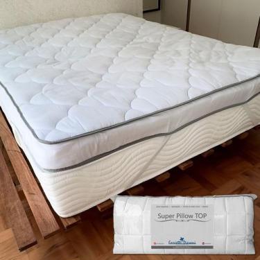 Imagem de Pillow Top Protetor De Colchão Solteiro 1,88x0,88 Ultra Algodão Matela