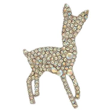 Imagem de Broche Strass Cervo BRG0071 - Akasaki, Prateado