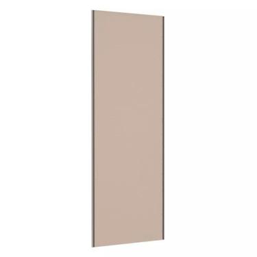 Imagem de Porta de Correr Closet 80cm com Puxador Perfil Champagne sem Kit Ferra