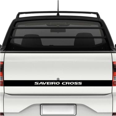 Imagem de Faixa Tampa Traseira Saveiro Cross G5 - G6 Preto